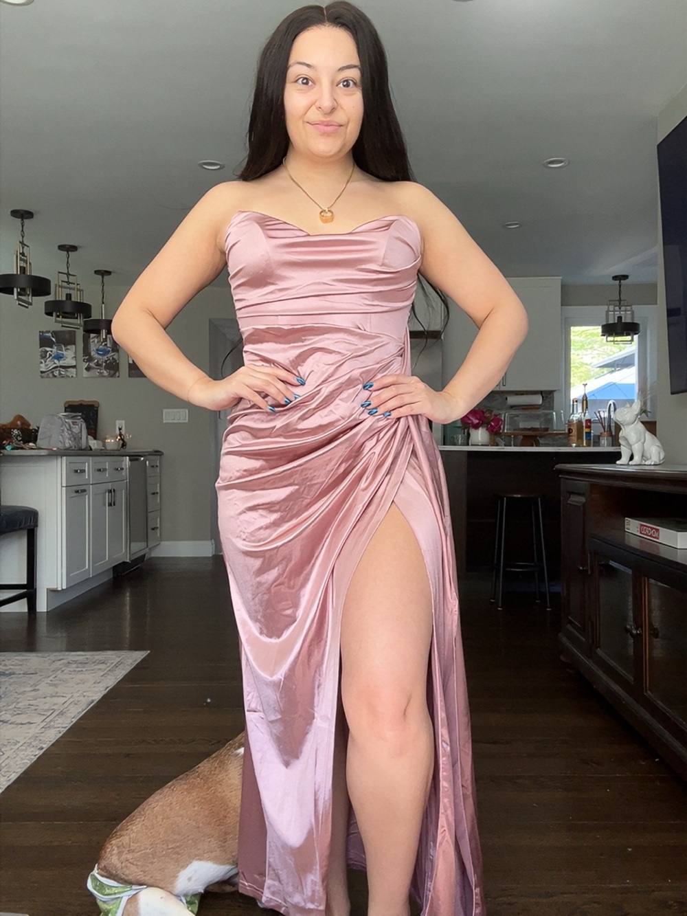 Strapless dress
